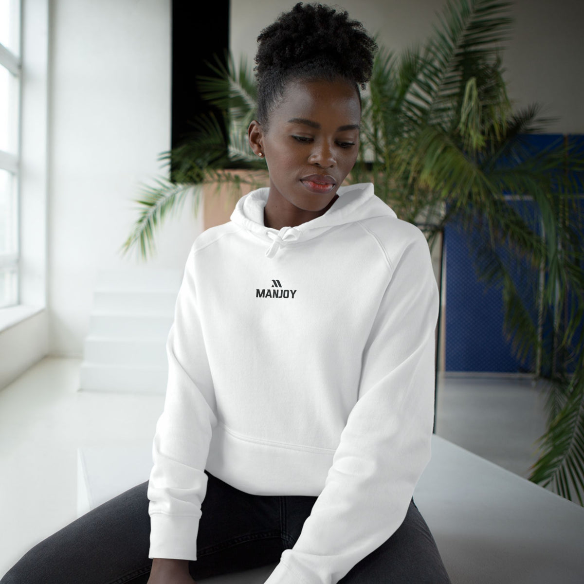 MandyJ Minimalist White Hoodie
